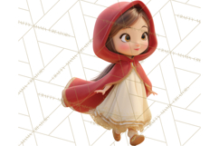 Crimson Cloak Fairy Tale Storybook PNG Clipart Product Image 4