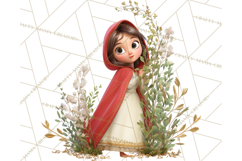 Crimson Cloak Fairy Tale Storybook PNG Clipart Product Image 5