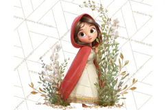 Crimson Cloak Fairy Tale Storybook PNG Clipart Product Image 5
