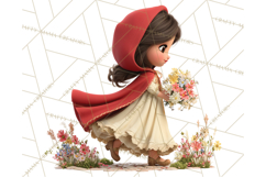 Crimson Cloak Fairy Tale Storybook PNG Clipart Product Image 4