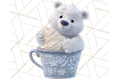 Christmas Characters in Mugs PNG Clipart Product Image 5