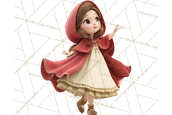Crimson Cloak Fairy Tale Storybook PNG Clipart Product Image 5