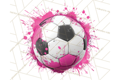 Soccer Clipart PNG with Team Color Paint Splash Design Product Image 5