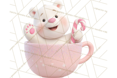 Christmas Characters in Mugs PNG Clipart Product Image 3