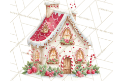 Gingerbread Village Gouache PNG Clipart Product Image 3