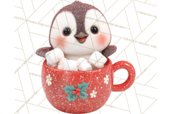 Christmas Characters in Mugs PNG Clipart Product Image 4