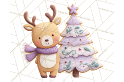 Gingerbread Village Gouache PNG Clipart Product Image 5