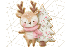 Gingerbread Village Gouache PNG Clipart Product Image 4