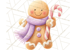 Gingerbread Village Gouache PNG Clipart Product Image 5