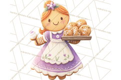 Gingerbread Village Gouache PNG Clipart Product Image 4