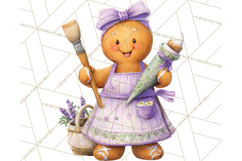 Gingerbread Village Gouache PNG Clipart Product Image 5