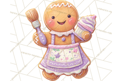 Gingerbread Village Gouache PNG Clipart Product Image 2