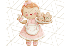 Gingerbread Village Gouache PNG Clipart Product Image 3
