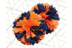 Cheerleader Clipart PNG with Glitter Pom and Color Splash Product Image 5