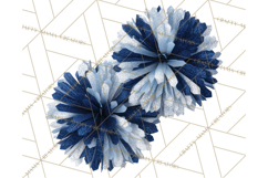 Cheerleader Clipart PNG with Glitter Pom and Color Splash Product Image 4