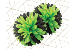 Cheerleader Clipart PNG with Glitter Pom and Color Splash Product Image 2