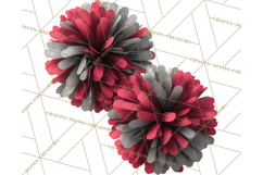 Cheerleader Clipart PNG with Glitter Pom and Color Splash Product Image 4