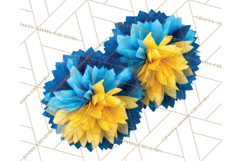 Cheerleader Clipart PNG with Glitter Pom and Color Splash Product Image 5