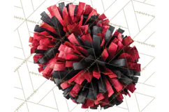 Cheerleader Clipart PNG with Glitter Pom and Color Splash Product Image 2