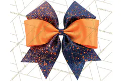 Cheerleader Clipart PNG with Glitter Pom and Color Splash Product Image 4