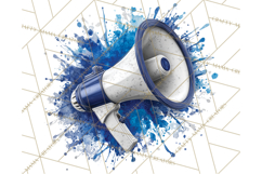 Cheerleader Clipart PNG with Glitter Pom and Color Splash Product Image 4