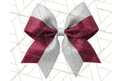 Cheerleader Clipart PNG with Glitter Pom and Color Splash Product Image 5