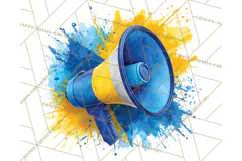 Cheerleader Clipart PNG with Glitter Pom and Color Splash Product Image 4
