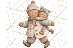 Gingerbread Clipart Christmas Cookie Builders Clip Art PNG Product Image 3