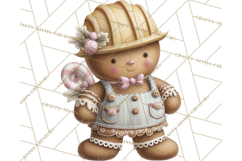 Gingerbread Clipart Christmas Cookie Builders Clip Art PNG Product Image 5