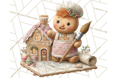 Gingerbread Clipart Christmas Cookie Builders Clip Art PNG Product Image 5