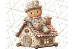 Gingerbread Clipart Christmas Cookie Builders Clip Art PNG Product Image 3