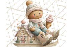 Gingerbread Clipart Christmas Cookie Builders Clip Art PNG Product Image 5