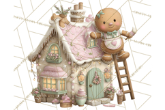 Gingerbread Clipart Christmas Cookie Builders Clip Art PNG Product Image 3