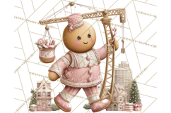 Gingerbread Clipart Christmas Cookie Builders Clip Art PNG Product Image 2