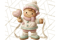 Gingerbread Clipart Christmas Cookie Builders Clip Art PNG Product Image 2