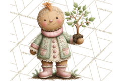 Gingerbread Clipart Christmas Cookie Builders Clip Art PNG Product Image 5