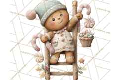 Gingerbread Clipart Christmas Cookie Builders Clip Art PNG Product Image 3