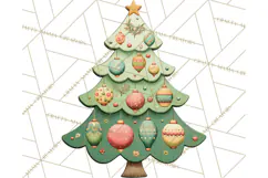 Christmas Ornaments Clipart PNG, Realistic Holiday Ornaments Product Image 2