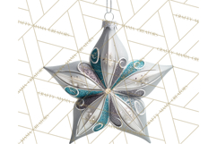 Christmas Ornaments Clipart PNG, Realistic Holiday Ornaments Product Image 4