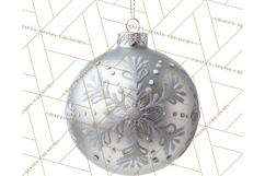 Christmas Ornaments Clipart PNG, Realistic Holiday Ornaments Product Image 3