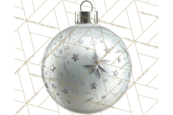 Christmas Ornaments Clipart PNG, Realistic Holiday Ornaments Product Image 5