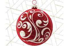 Christmas Ornaments Clipart PNG, Realistic Holiday Ornaments Product Image 2