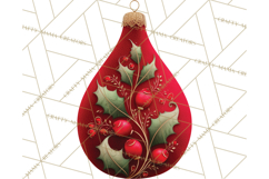 Christmas Ornaments Clipart PNG, Realistic Holiday Ornaments Product Image 3