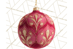 Christmas Ornaments Clipart PNG, Realistic Holiday Ornaments Product Image 5