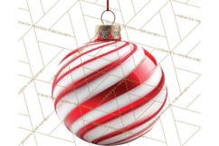 Christmas Ornaments Clipart PNG, Realistic Holiday Ornaments Product Image 4
