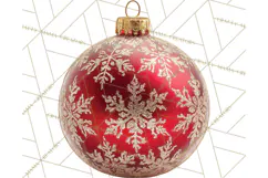 Christmas Ornaments Clipart PNG, Realistic Holiday Ornaments Product Image 4