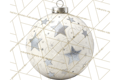 Christmas Ornaments Clipart PNG, Realistic Holiday Ornaments Product Image 5