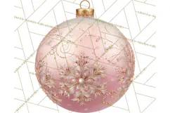 Christmas Ornaments Clipart PNG, Realistic Holiday Ornaments Product Image 2