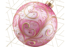 Christmas Ornaments Clipart PNG, Realistic Holiday Ornaments Product Image 4