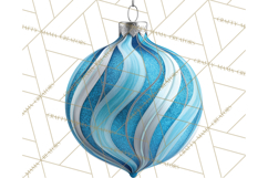 Christmas Ornaments Clipart PNG, Realistic Holiday Ornaments Product Image 2